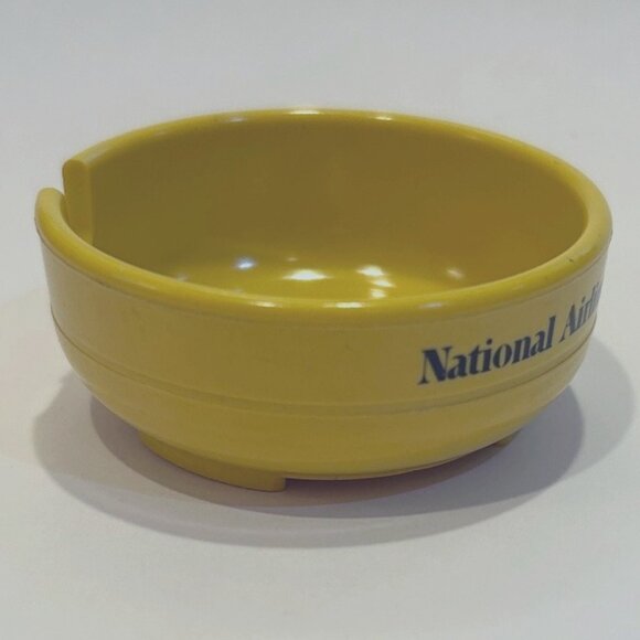 National Airlines Small Ashtray Yellow VINTAGE - Picture 7 of 12